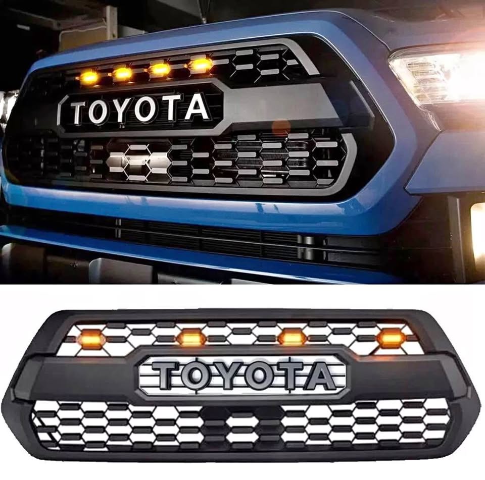 Toyota Tacoma TRD Pro-Style Grille 2016-2023 — Matte Black w/ LED