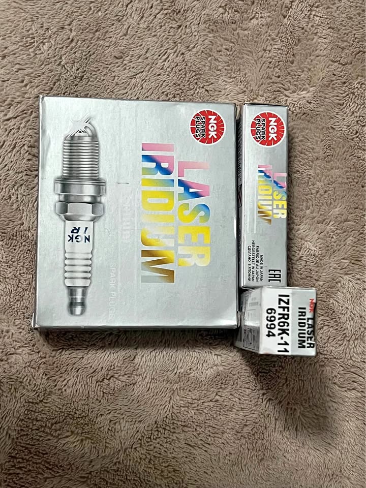 NGK Laser Iridium Spark Plugs + Ignition Coils — Honda 2003–2007 (New)