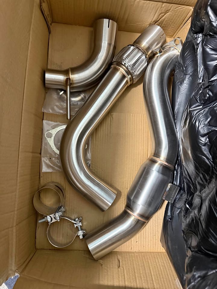 CVF catted downpipe 2018-2023 Ecoboost Mustang