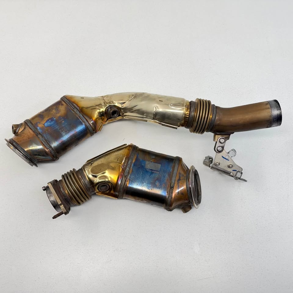 BMW F80 F82 F83 F87 S55 M2 M3 M4 Exhaust Manifold Downpipe Pair OEM