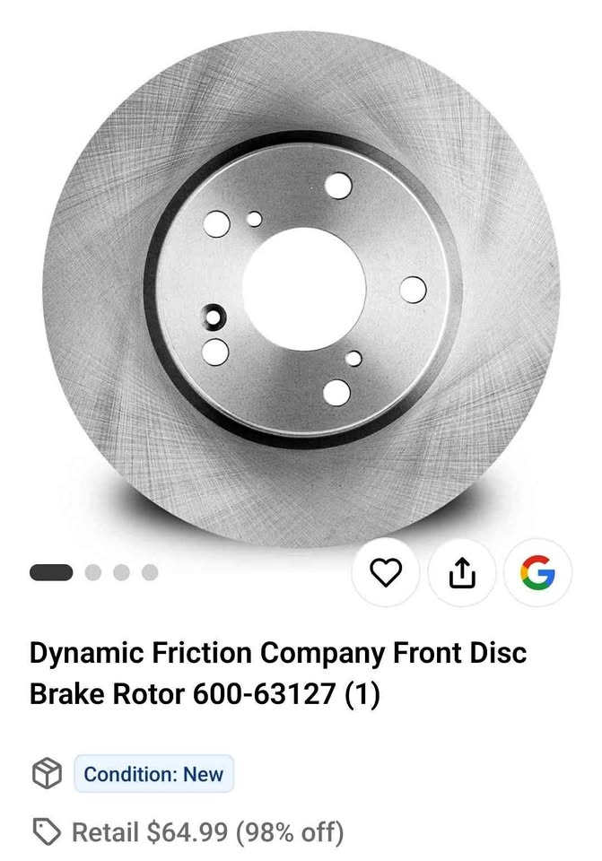 DFC Front Brake Rotor Pair 600-63127 — Mercedes 2006–2015 (New, Sealed)