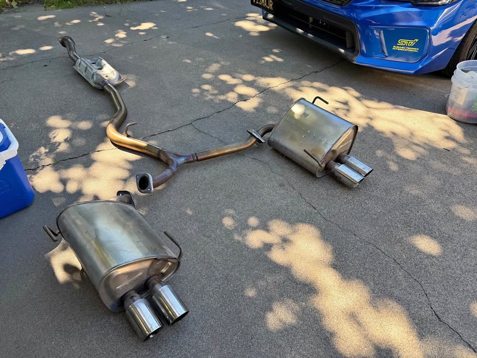 2021 Subaru WRX STI OEM Exhaust — Removed at 500 Miles