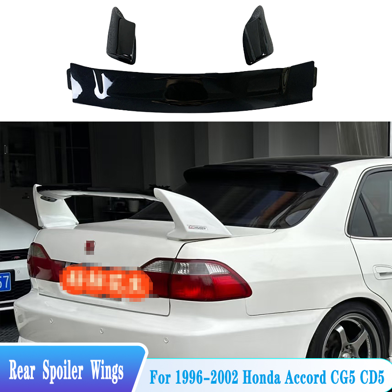 Carbon-Look Rear Trunk Lip Spoiler — Honda Accord Sedan (1996–2002)