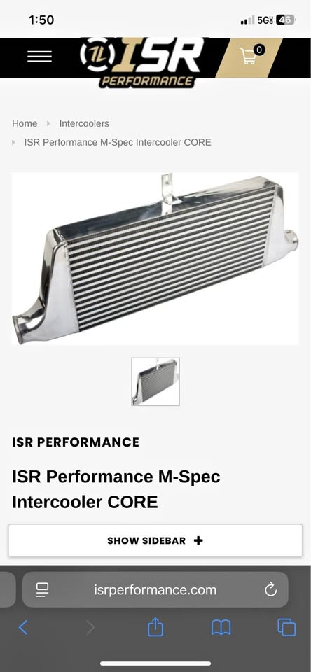 ISR-Performance M-Spec Intercooler CORE