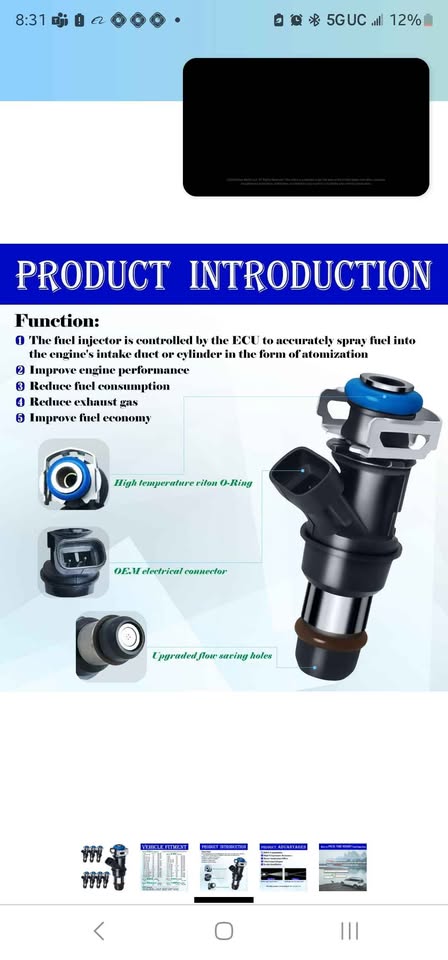 Set of 8 LS fuel Injectors PN