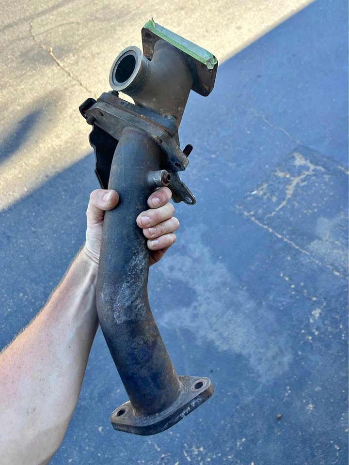 Rotated turbo pipe