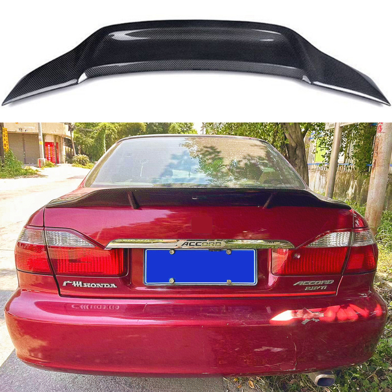 Type R Style Carbon-Look Trunk Spoiler Wing — Honda Accord Sedan (1998–2002)