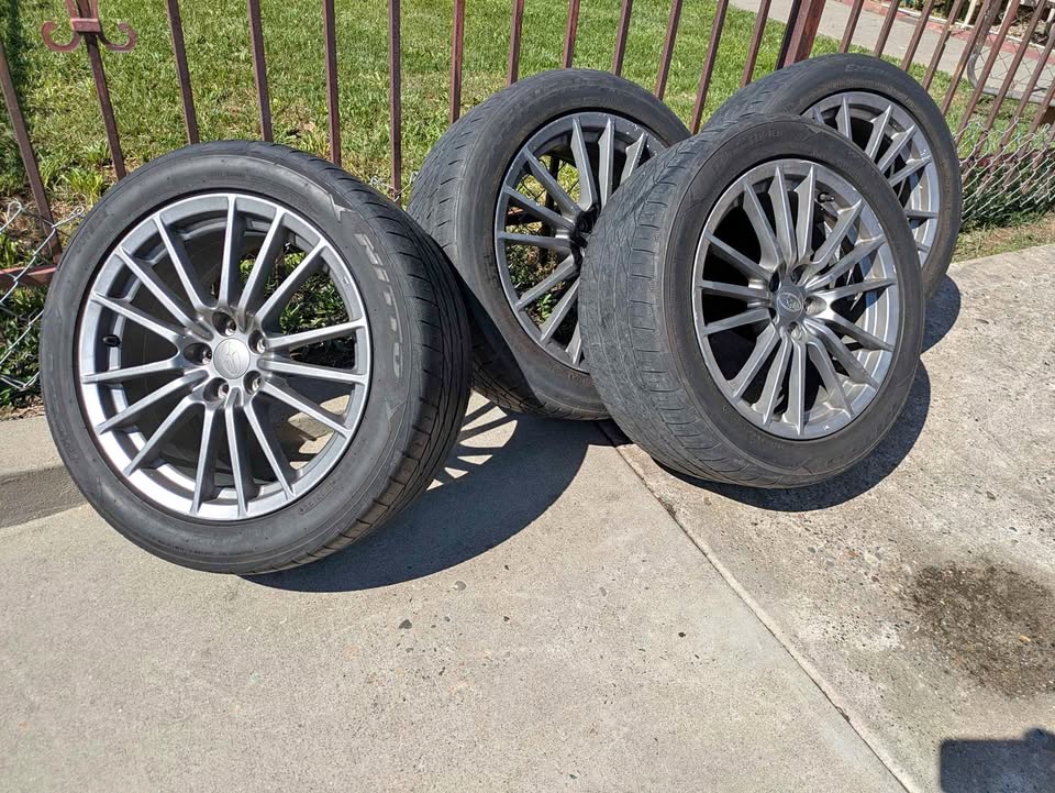2014 Subaru WRX OEM Wheels + Tires — Set of 4