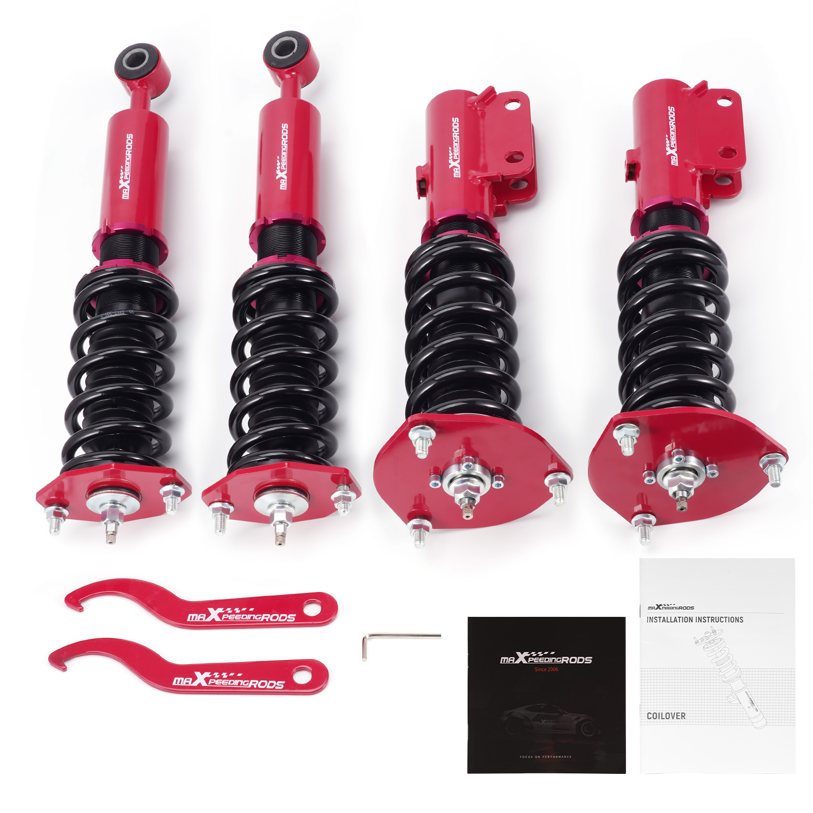 maXpeedingrods 24-Way Adjustable Coilovers — Mitsubishi 3000GT VR-4 / Dodge Stealth 1991-1999 AWD