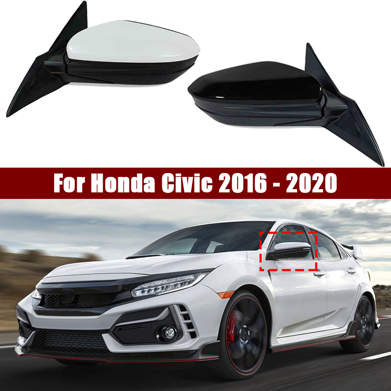 Side Mirror Assembly For Honda Civic 2016-2020 Power Mirror Replacement (Left or Right)