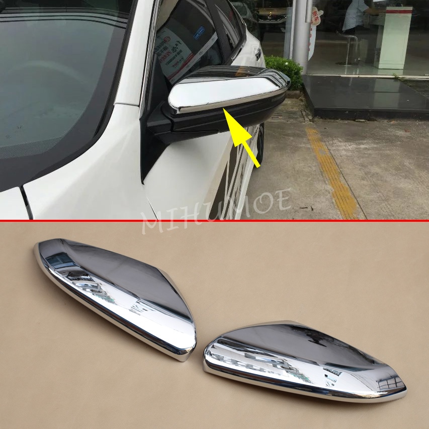 Chrome Side Mirror Cover Caps Pair For Honda Civic 2016-2021