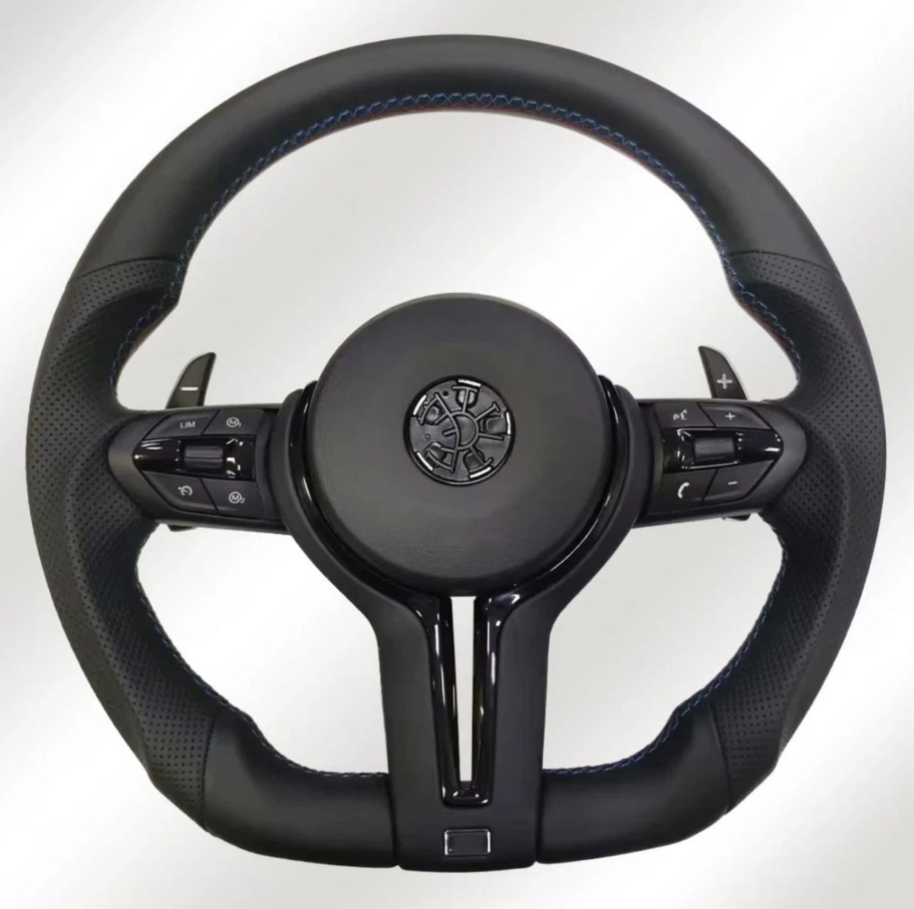 BMW F10, F12, F1, F92, M5, M6, M8 Black Perforated Leather Steering Wheel