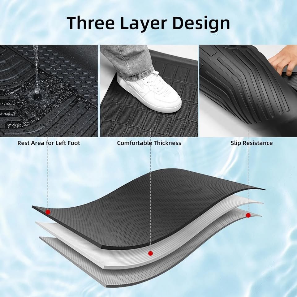 NEW Floor Mats for 2015-2024 Ford Edge (Front+2nd Row+Cargo)