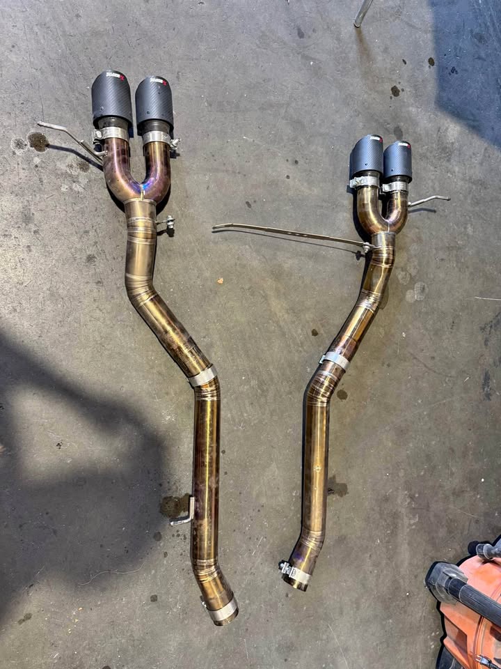 M4 g82 titanium tail pipe